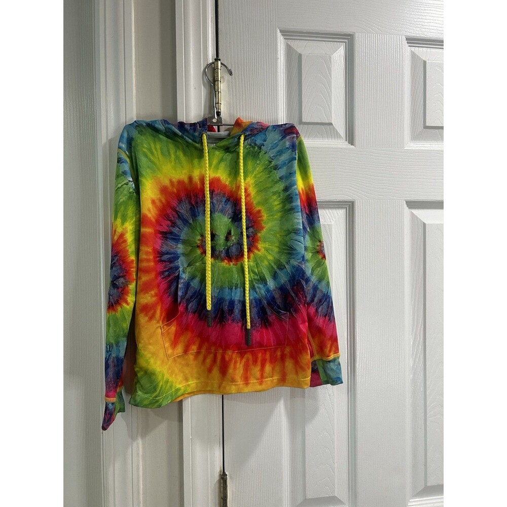 INGEAR Girls UPF 50+ Beach Cover Up Tie Dye Hoodie Swim Cover Up Size 6/7